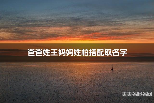 爸爸姓王妈妈姓柏搭配取名字