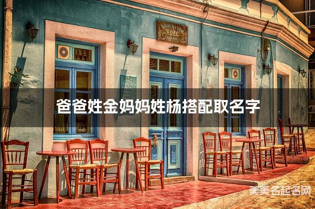 爸爸姓金妈妈姓杨搭配取名字