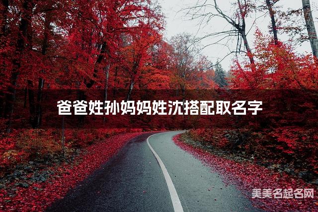 爸爸姓孙妈妈姓沈搭配取名字