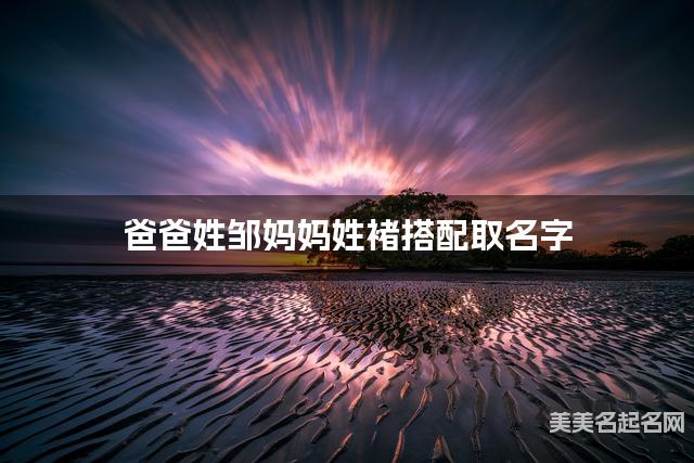 爸爸姓邹妈妈姓褚搭配取名字