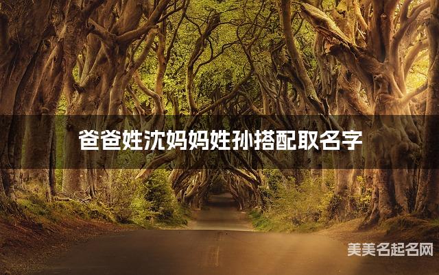 爸爸姓沈妈妈姓孙搭配取名字