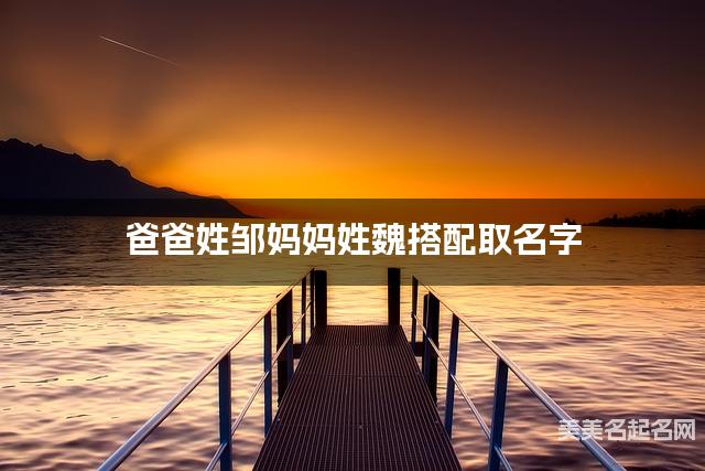 爸爸姓邹妈妈姓魏搭配取名字