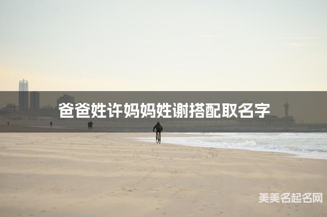 爸爸姓许妈妈姓谢搭配取名字