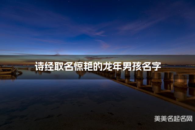 诗经取名惊艳的龙年男孩名字 诗经取名惊艳的龙年男孩名字
