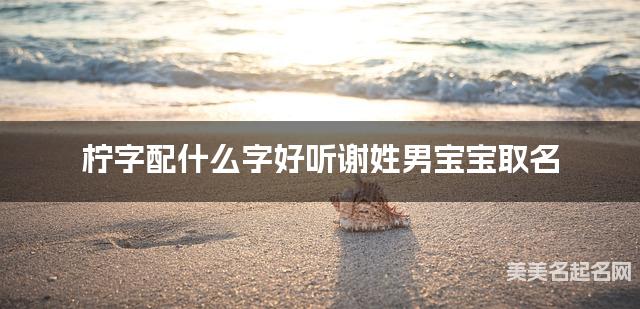 柠字配什么字好听谢姓男宝宝取名 柠字配什么字好听谢姓男宝宝取名