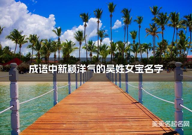 成语中新颖洋气的吴姓女宝名字