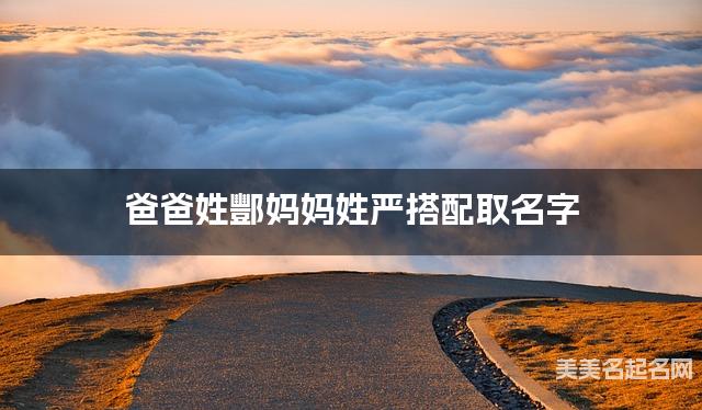 爸爸姓酆妈妈姓严搭配取名字