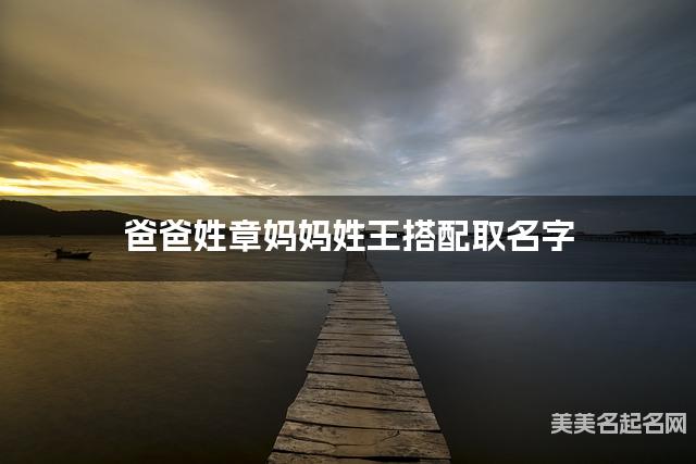 爸爸姓章妈妈姓王搭配取名字