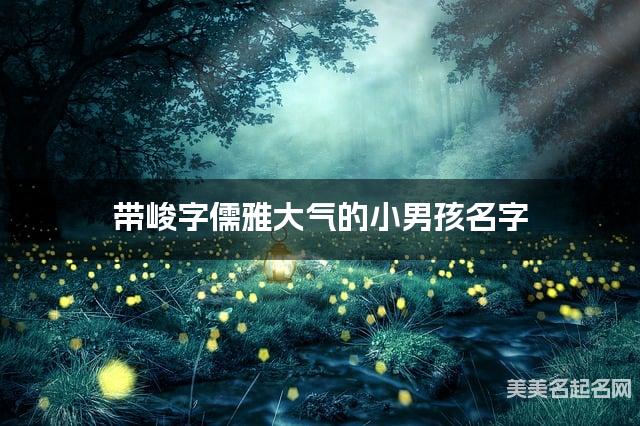 带峻字儒雅大气的小男孩名字 大气有灵气 带峻字儒雅大气的小男孩名字 大气有灵气