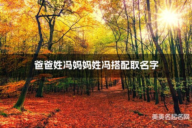 爸爸姓冯妈妈姓冯搭配取名字