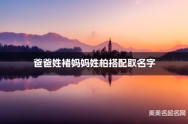 爸爸姓褚妈妈姓柏搭配取名字