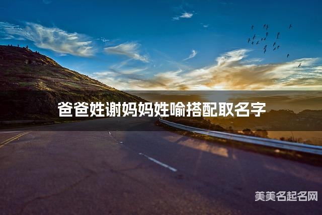 爸爸姓谢妈妈姓喻搭配取名字