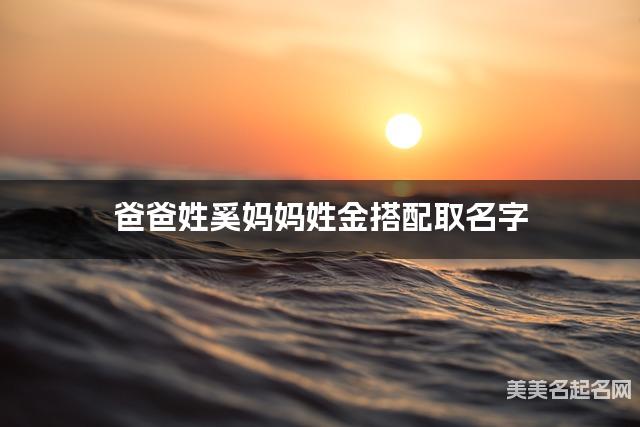 爸爸姓奚妈妈姓金搭配取名字