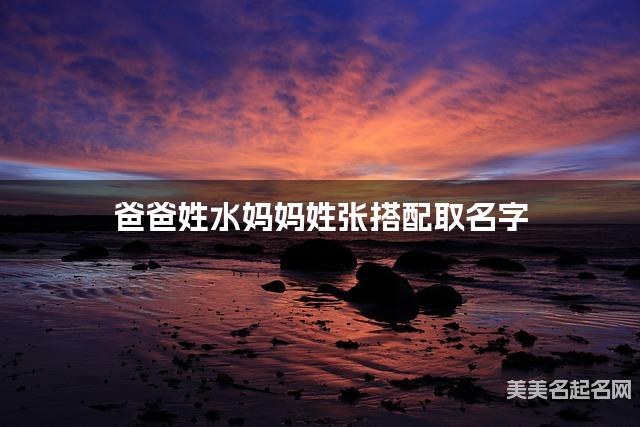 爸爸姓水妈妈姓张搭配取名字