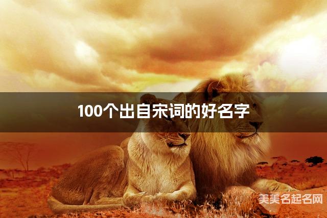 取名神器起名助手 100个出自宋词的好名字