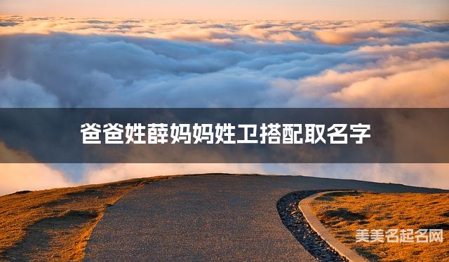 爸爸姓薛妈妈姓卫搭配取名字