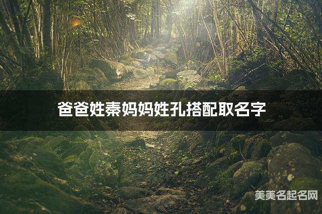 爸爸姓秦妈妈姓孔搭配取名字