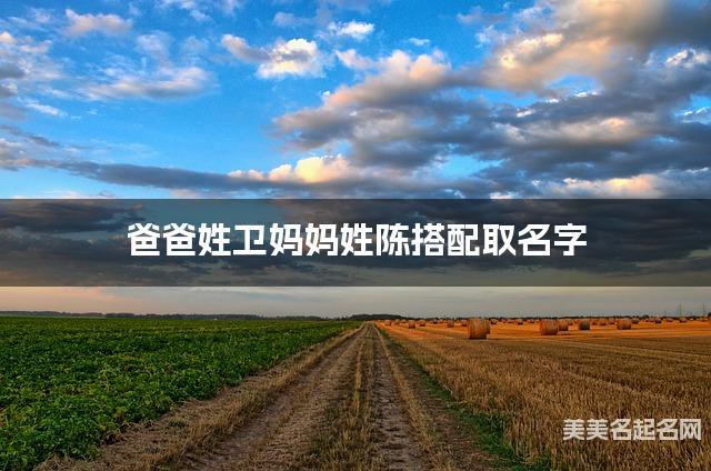 爸爸姓卫妈妈姓陈搭配取名字