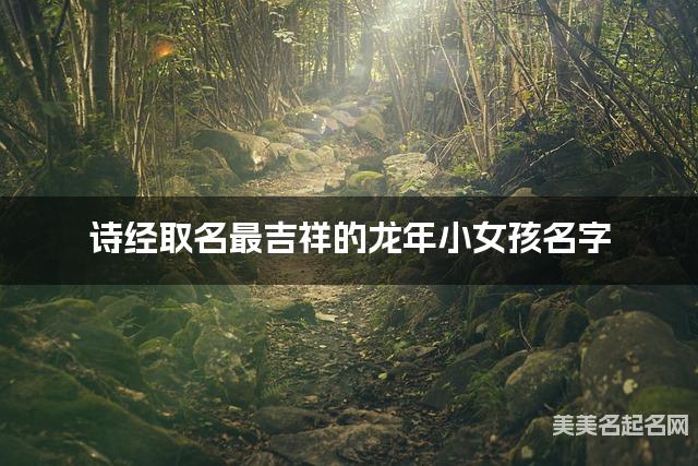 诗经取名最吉祥的龙年小女孩名字 诗经取名最吉祥的龙年小女孩名字