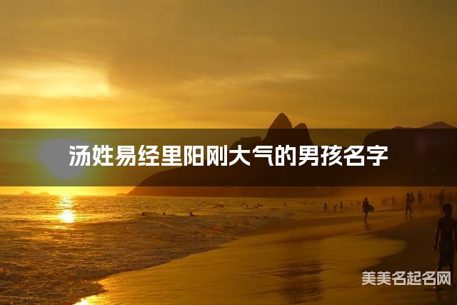 取名神器起名助手 汤姓易经里阳刚大气的男孩名字 取名神器起名助手 汤姓易经里阳刚大气的男孩名字