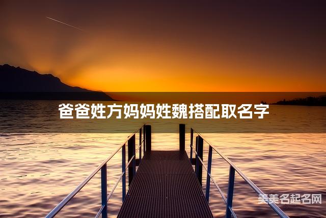 爸爸姓方妈妈姓魏搭配取名字