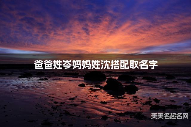 爸爸姓岑妈妈姓沈搭配取名字