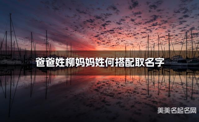 爸爸姓柳妈妈姓何搭配取名字