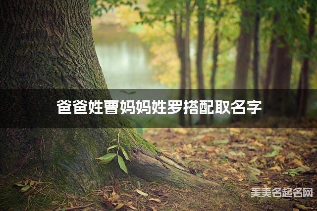 爸爸姓曹妈妈姓罗搭配取名字