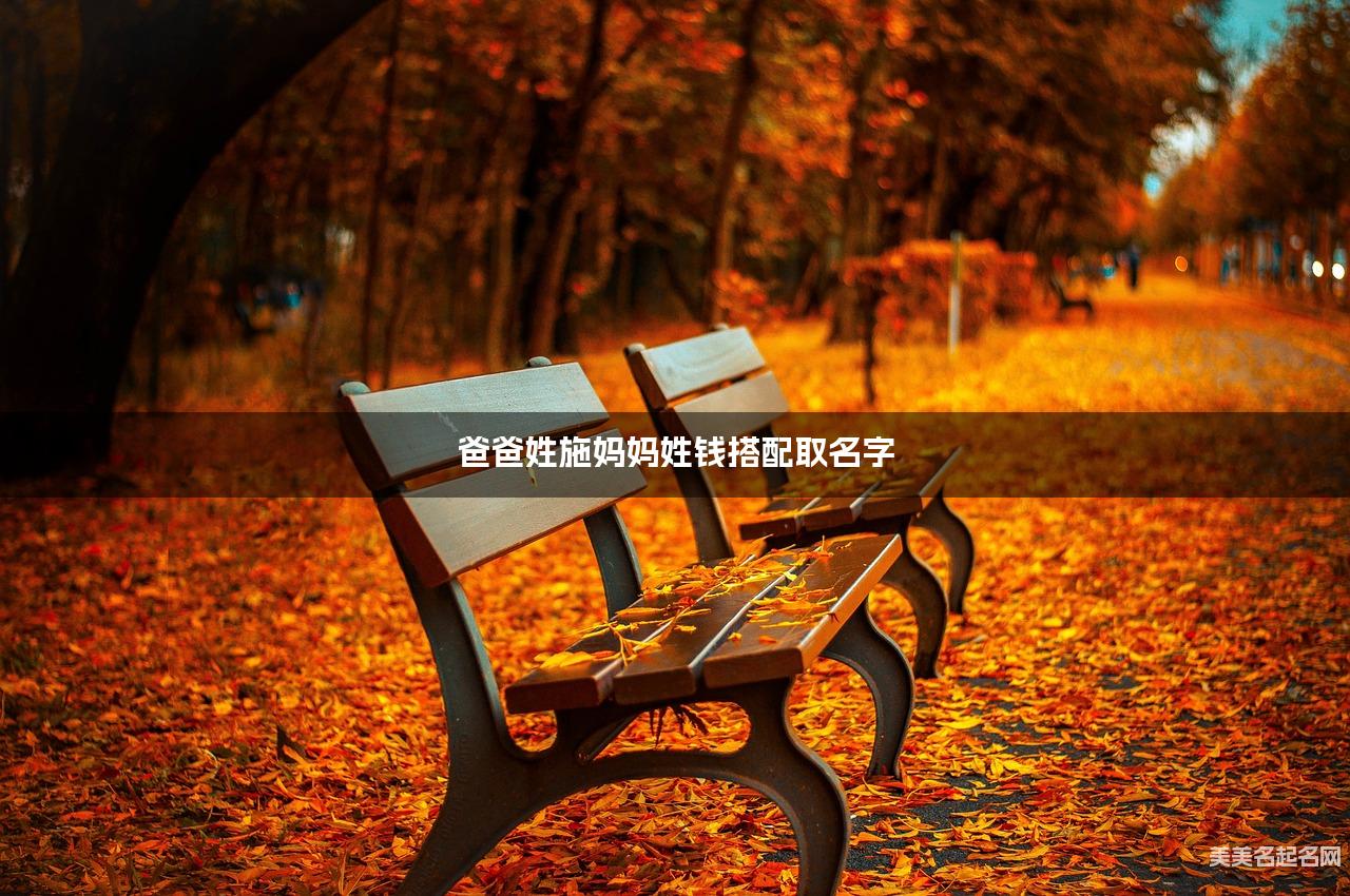 爸爸姓施妈妈姓钱搭配取名字