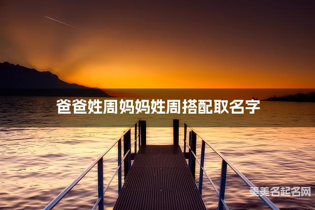 爸爸姓周妈妈姓周搭配取名字