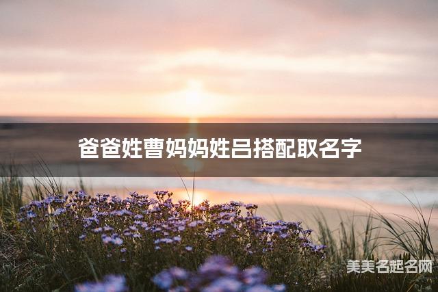 爸爸姓曹妈妈姓吕搭配取名字