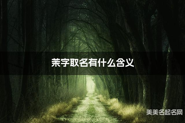 茉字取名有什么含义,用来小女孩取名字 茉字取名有什么含义,用来小女孩取名字