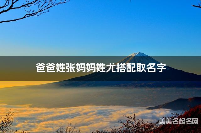 爸爸姓张妈妈姓尤搭配取名字