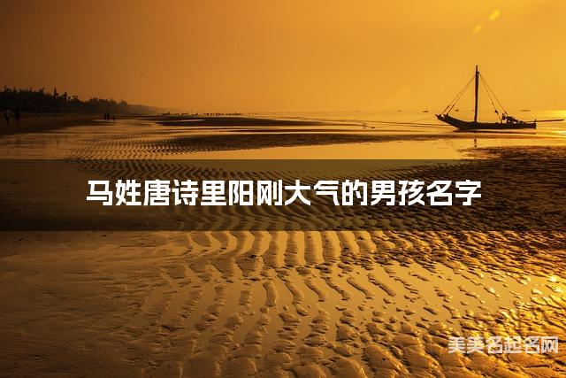 取名字自助取名 马姓唐诗里阳刚大气的男孩名字 取名字自助取名 马姓唐诗里阳刚大气的男孩名字