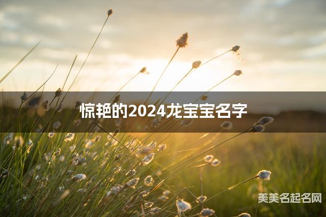 在线取名起名 惊艳的2024龙宝宝名字 在线取名起名 惊艳的2024龙宝宝名字