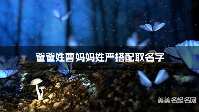 爸爸姓曹妈妈姓严搭配取名字