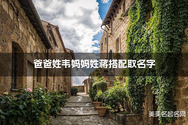 爸爸姓韦妈妈姓蒋搭配取名字