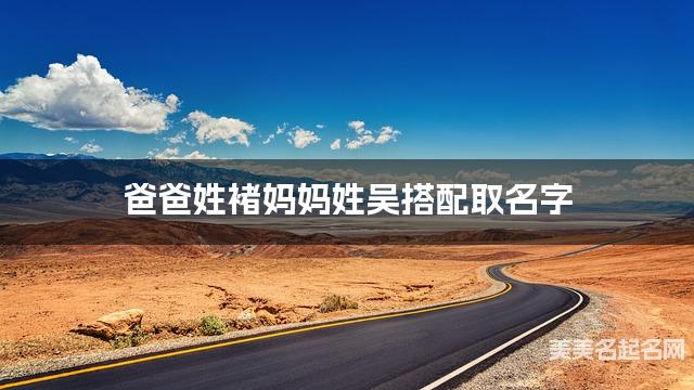 爸爸姓褚妈妈姓吴搭配取名字