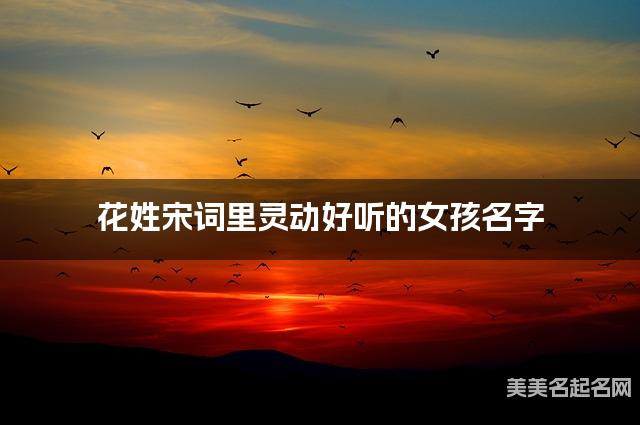 起名取名神器 花姓宋词里灵动好听的女孩名字 起名取名神器 花姓宋词里灵动好听的女孩名字