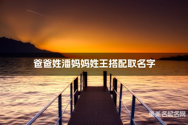 爸爸姓潘妈妈姓王搭配取名字