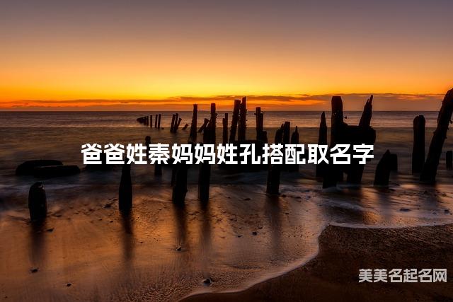 爸爸姓秦妈妈姓孔搭配取名字