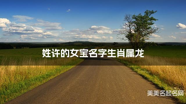 姓许的女宝名字生肖属龙 有气质的宝宝名字大全 姓许的女宝名字生肖属龙 有气质的宝宝名字大全