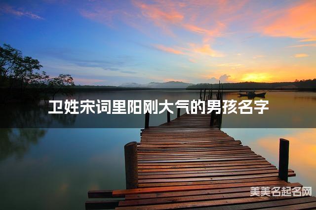 起名字免费 卫姓宋词里阳刚大气的男孩名字 起名字免费 卫姓宋词里阳刚大气的男孩名字
