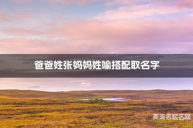 爸爸姓张妈妈姓喻搭配取名字