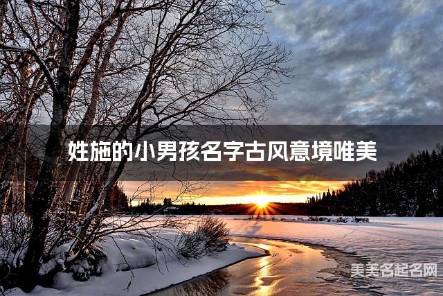 姓施的小男孩名字古风意境唯美