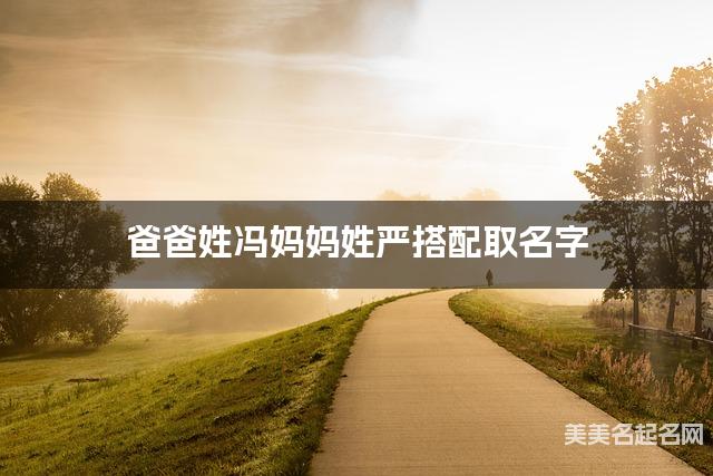 爸爸姓冯妈妈姓严搭配取名字