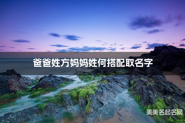 爸爸姓方妈妈姓何搭配取名字