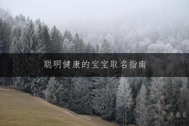 聪明健康的宝宝取名指南:五行带土的男孩名字精选推荐