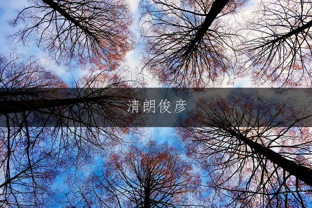 清朗俊彦,五行木火组合的男孩名字