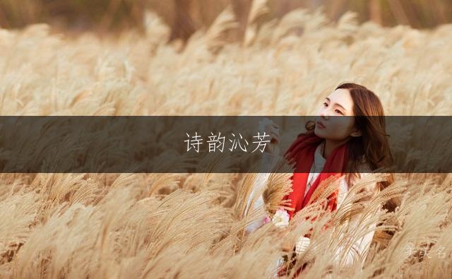 诗韵沁芳,博才多学的女孩起名指南